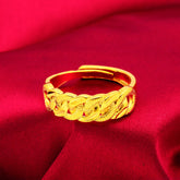 Gold Plated Bracelet for Men geometric design