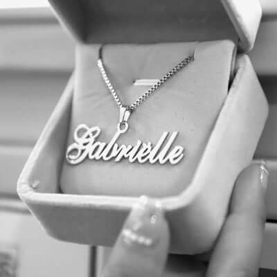 Personalized Name Necklace silver custom jewelry