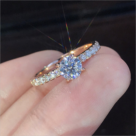 Wedding Ring elegant rose gold jewelry