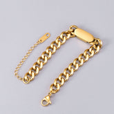 18K Gold Thick Chain Bracelet