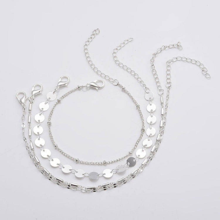 4 piece bracelet set gold fashion jewelry