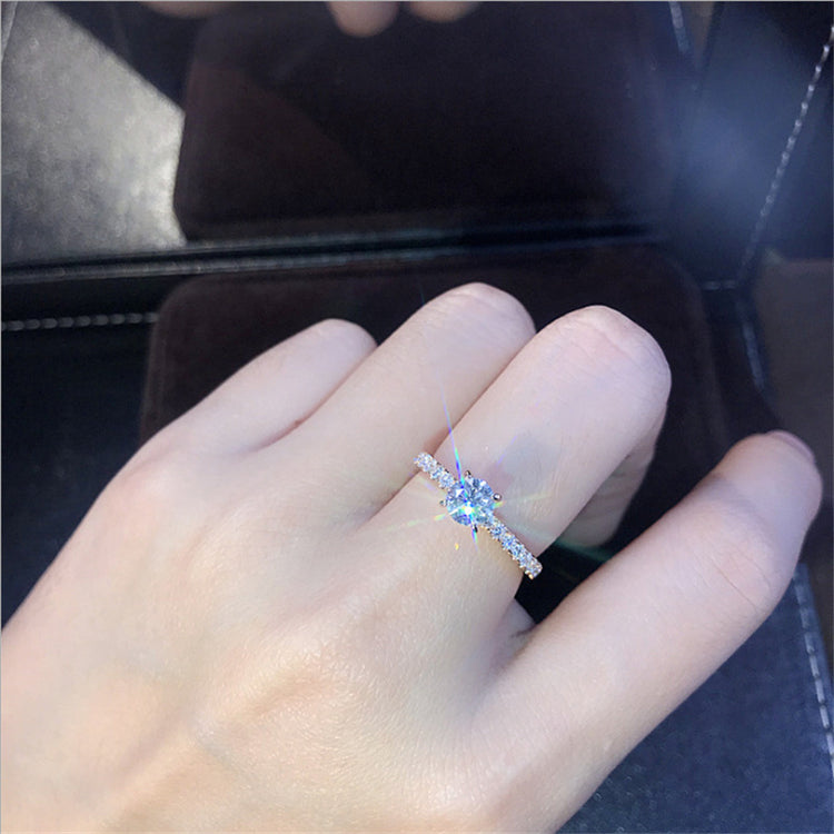 Wedding Ring rose gold gemstone design