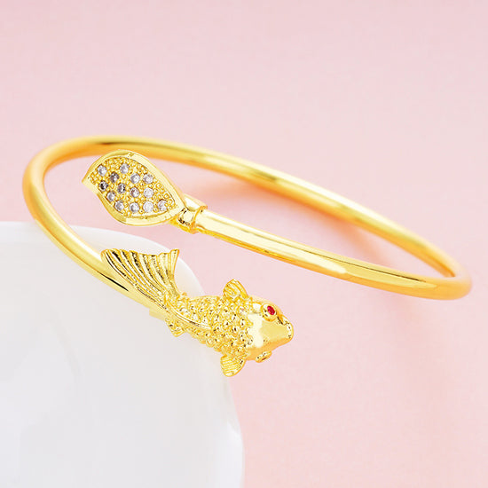 Gold Copper Bracelet for Women charm jewelry