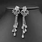 Emerald green gemstone earrings for women luxury fashion jewelry