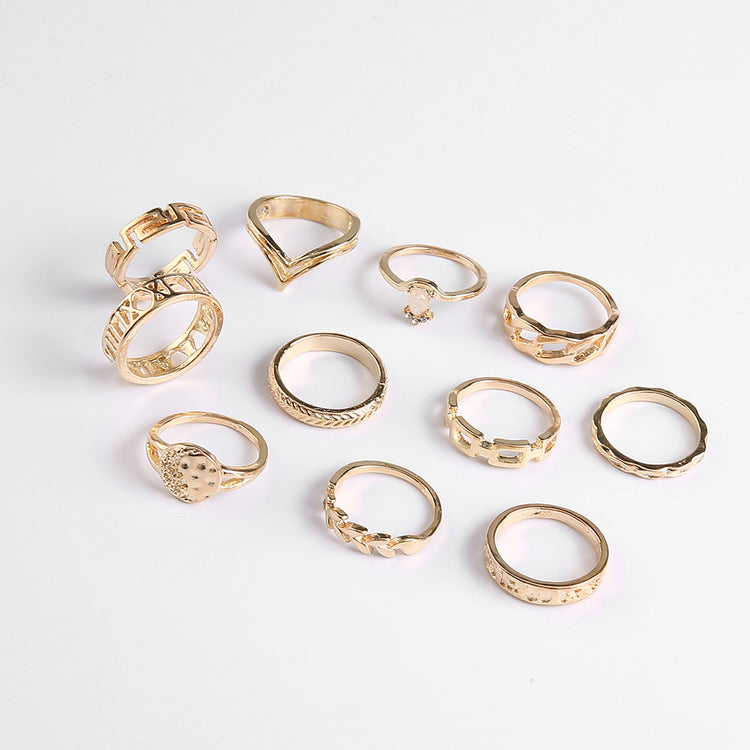 Leaf Crown Ring Women&