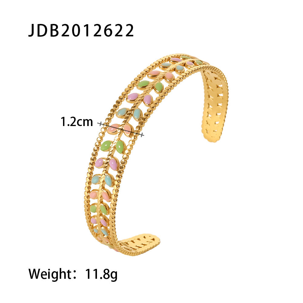 gold-plated-stainless-steel-bracelet fashion accessory