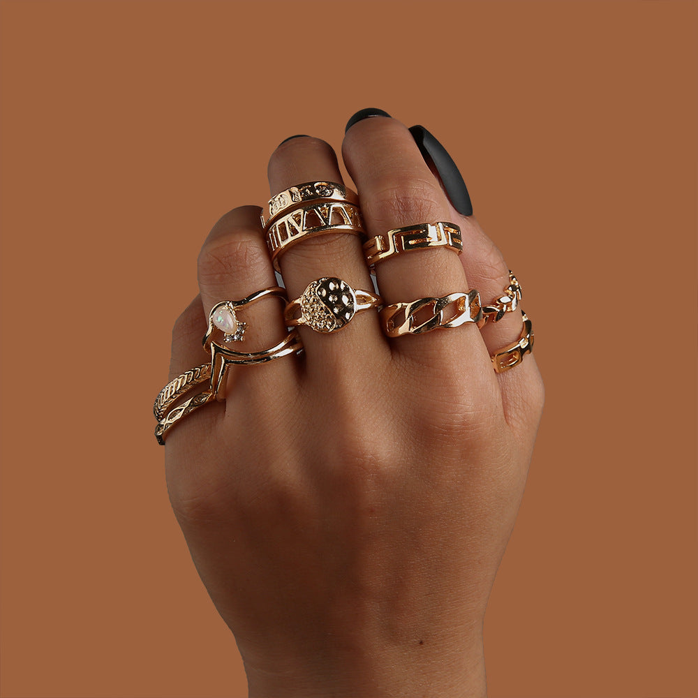 Leaf Crown Ring Elegant Metallic Jewelry
