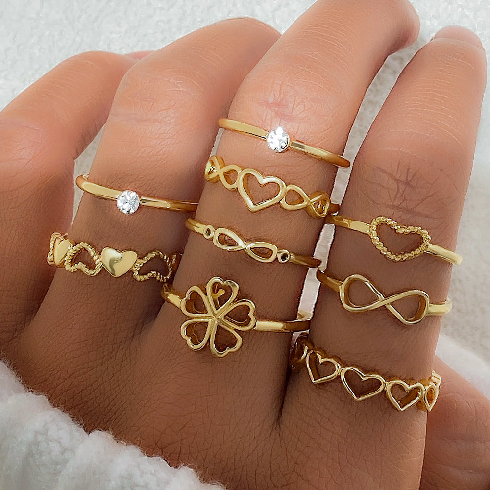 Geometric Butterfly Ring Fashion Jewelry