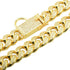 Gold Steel Dog Chain Collar diamond style