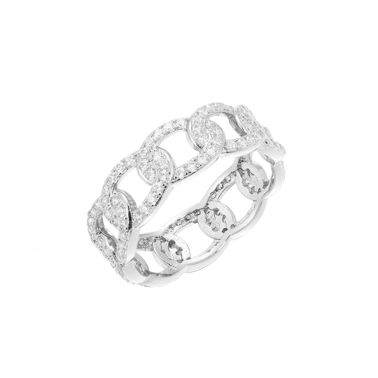 Gold plated chain ring fashion jewelry