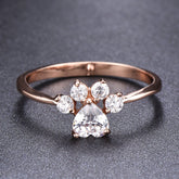 Cat Claw Rhinestone Ring Creative Fashion Accessory