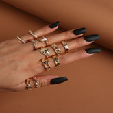 Leaf Crown Ring Elegant Fashion Accessory