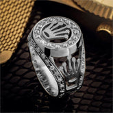 Rose Gold Crown Ring diamond fashion jewelry