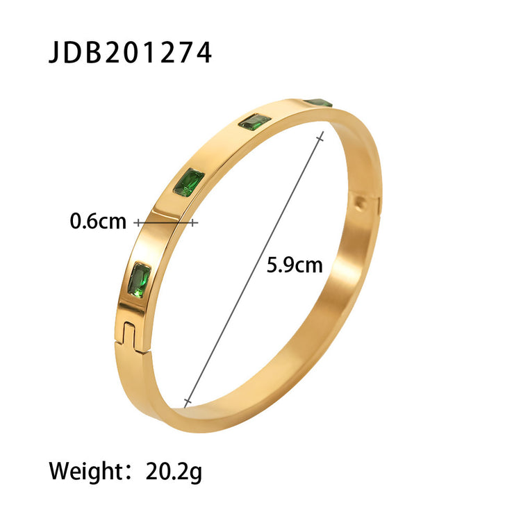 gold-plated-stainless-steel-bracelet elegant fashion jewelry