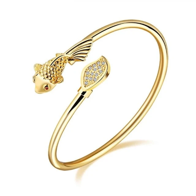 Gold Copper Bracelet for Women gold charm