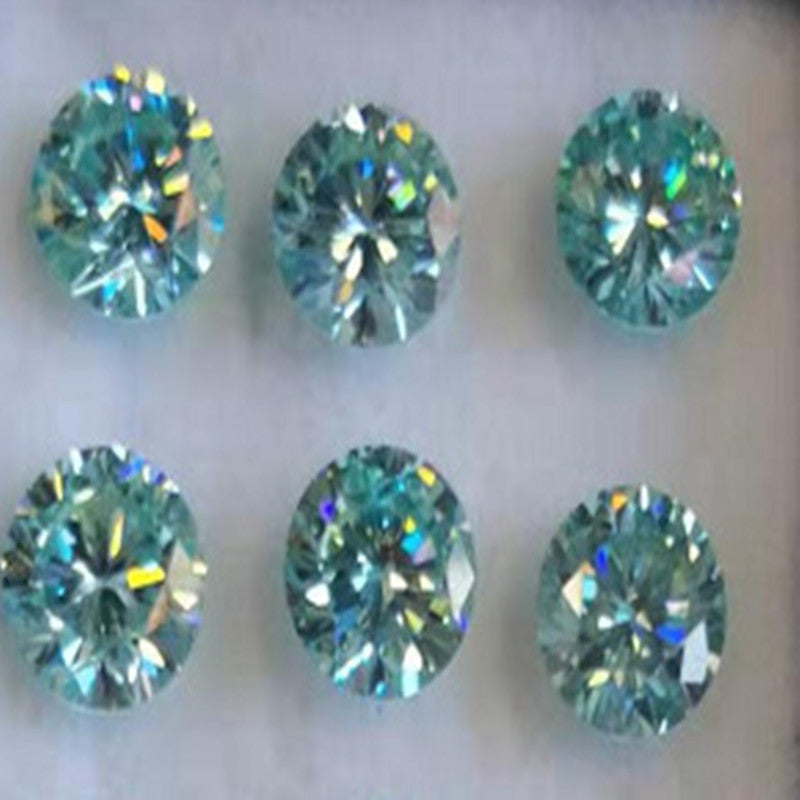 925 Silver Moissanite Ring round stone design
