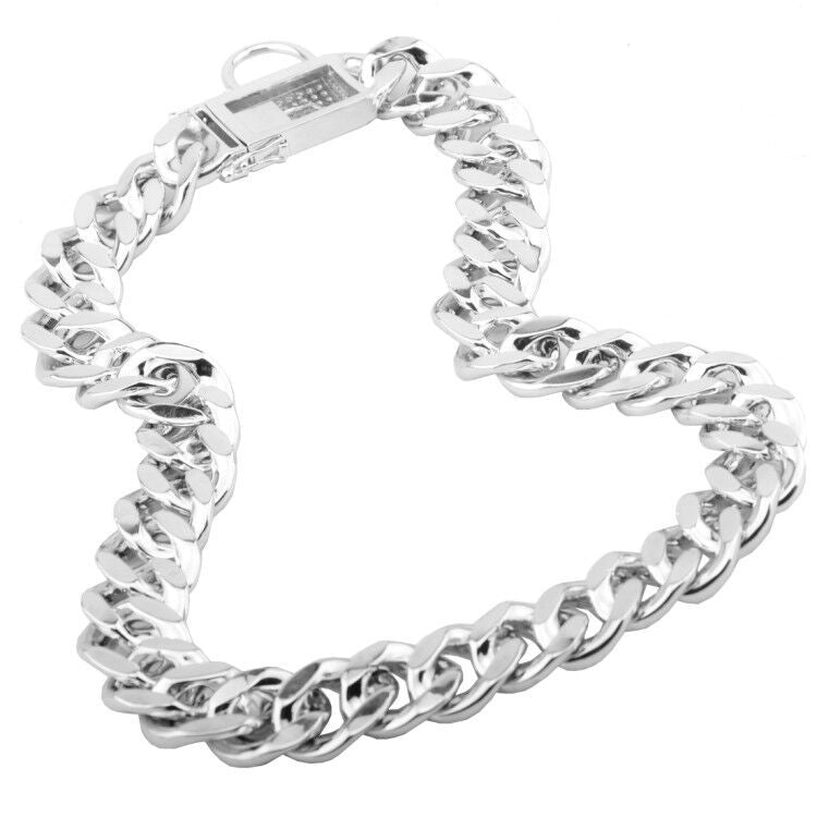 Gold Steel Dog Chain Collar gold chain design