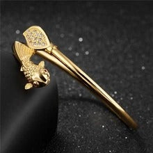 Gold Copper Bracelet for Women open design