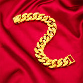 Gold Plated Bracelet for Men imitation gold finish