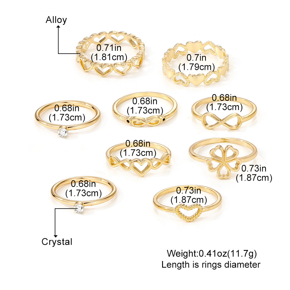 Geometric Butterfly Ring Women&