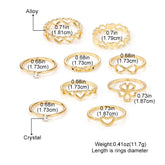 Geometric Butterfly Ring Women&