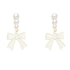 Pearl bow earrings for special occasions