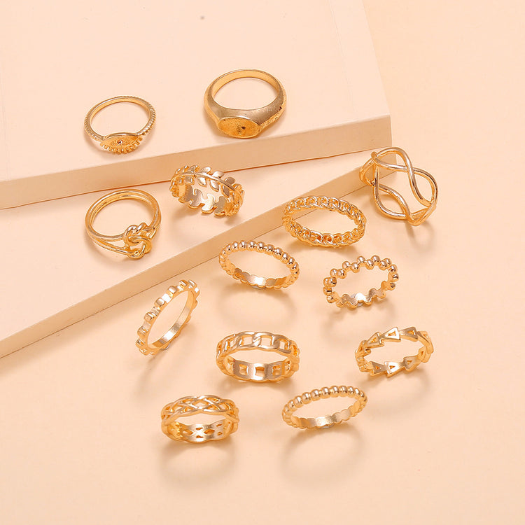 Leaf Crown Ring Elegant Metallic Jewelry