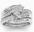 18K Gold Rose Gold Zircon Ring electroplated finish
